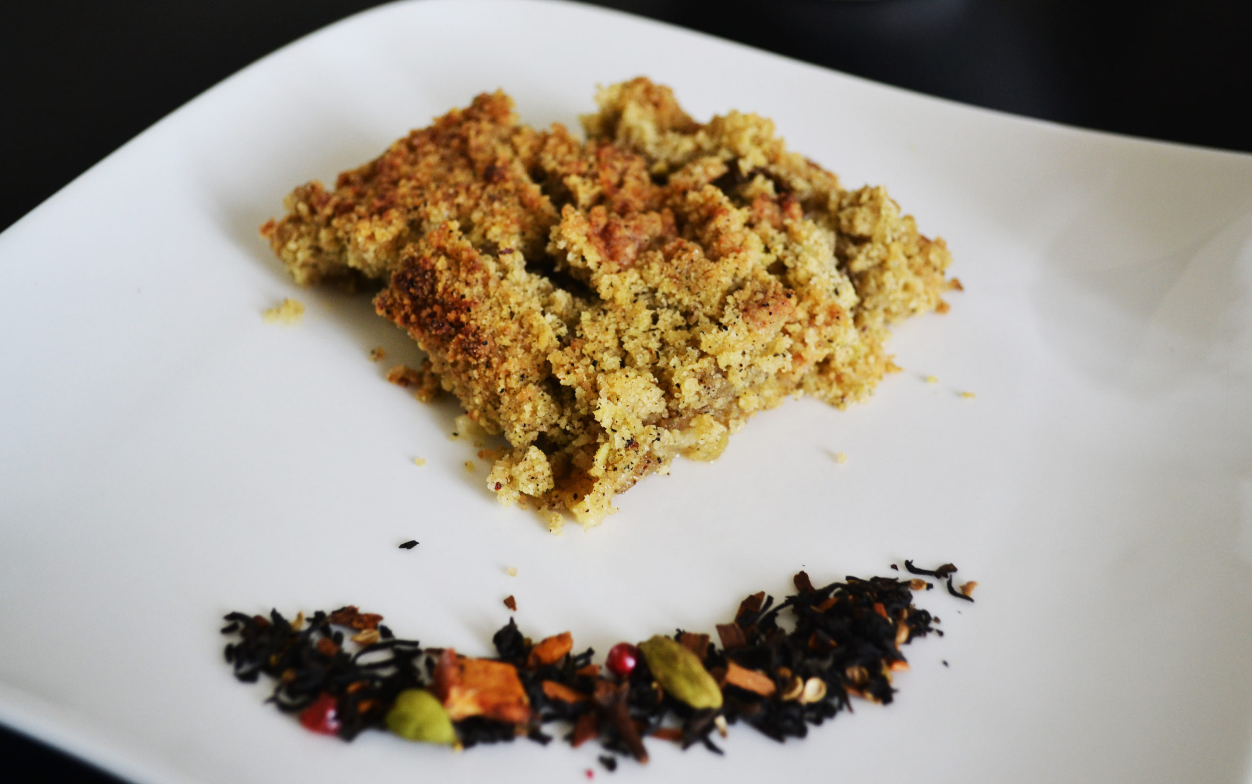 Crumble aux pommes et jardin d'hiver